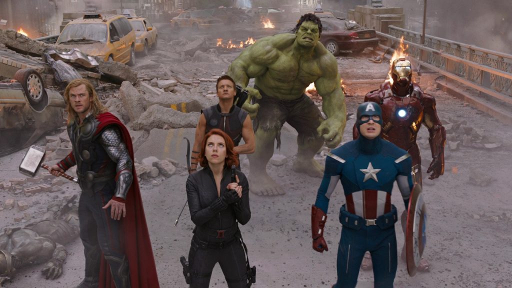 The Avengers during the Battle of New York