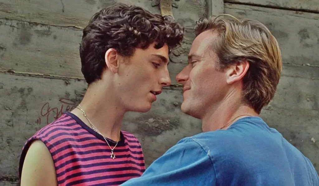 Armie Hammer and Timothée Chalamet