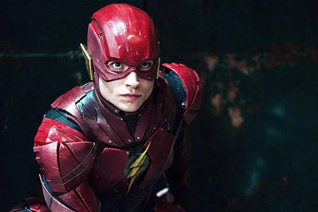 Ezra Miller as the Flash in Justice League (2017).