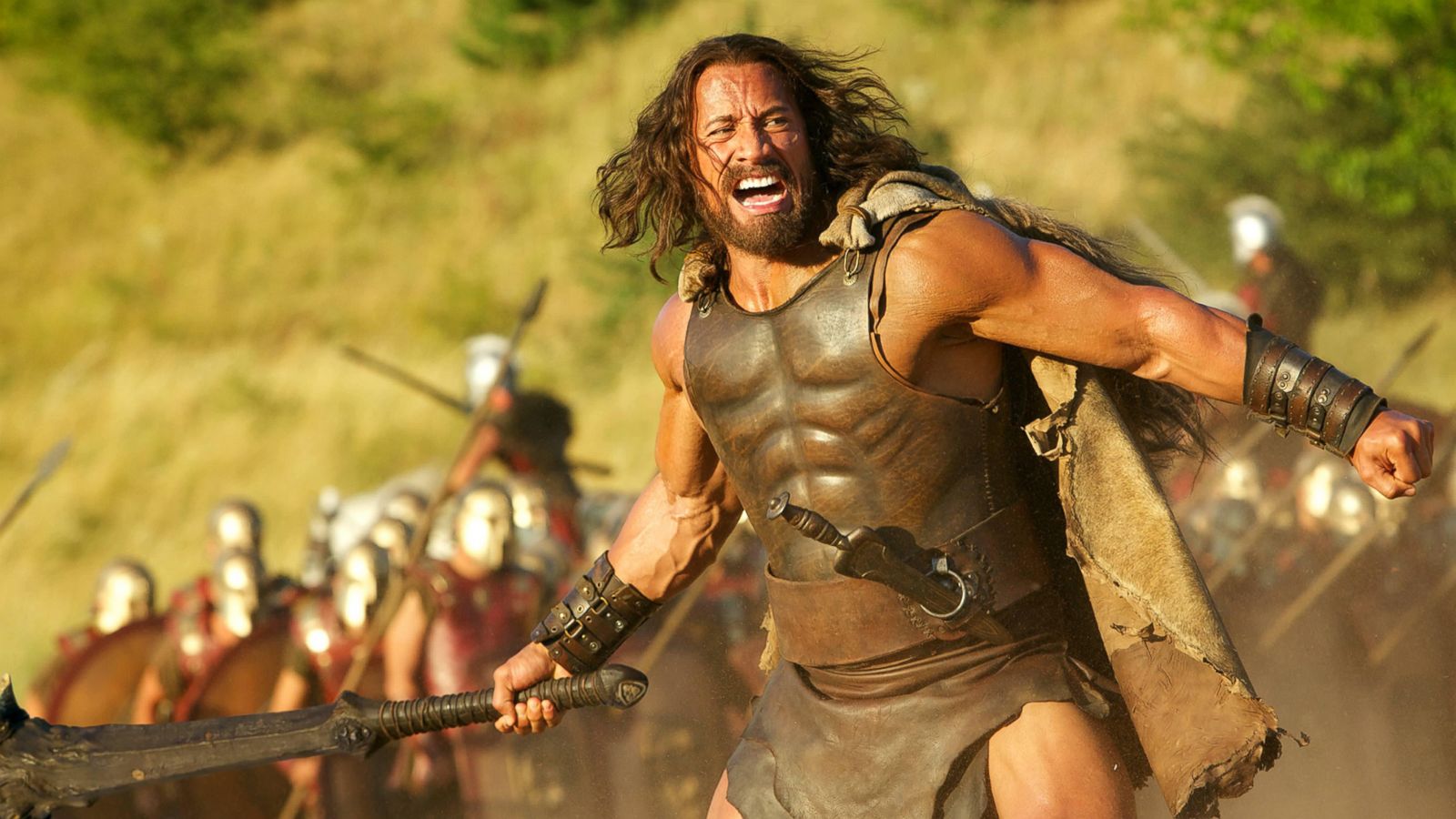 Dwayne Johnson in and as Hercules (2014).