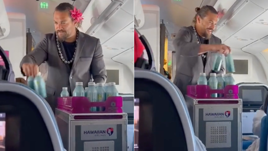 Jason Momoa in Hawaiian Airlines