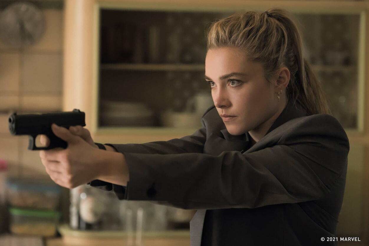 Florence Pugh as Yelena Belova in the MCU.