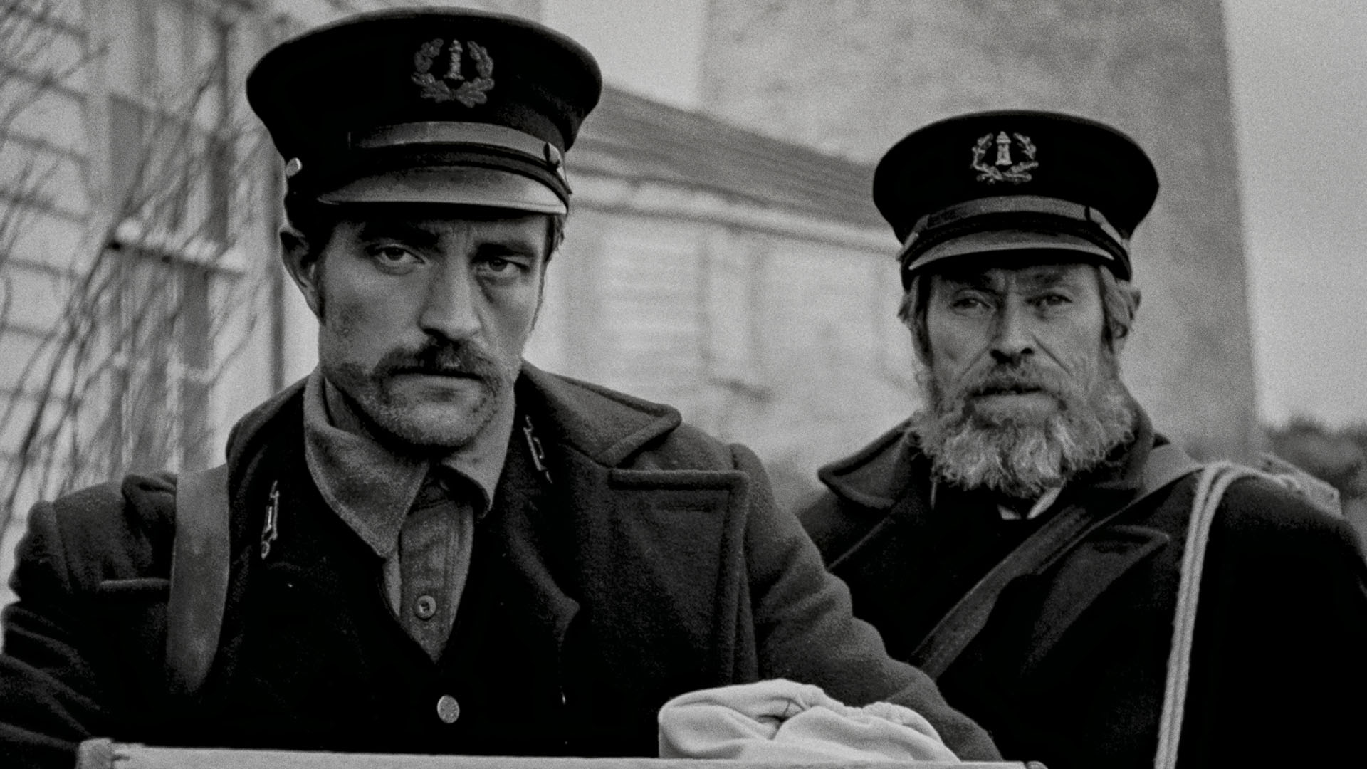 Willem Dafoe and Robert Pattinson in The Lighthouse.