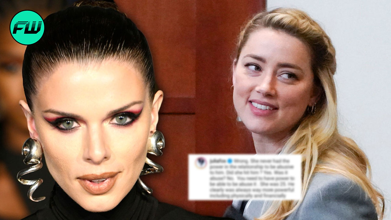 julia fox supports amber heard